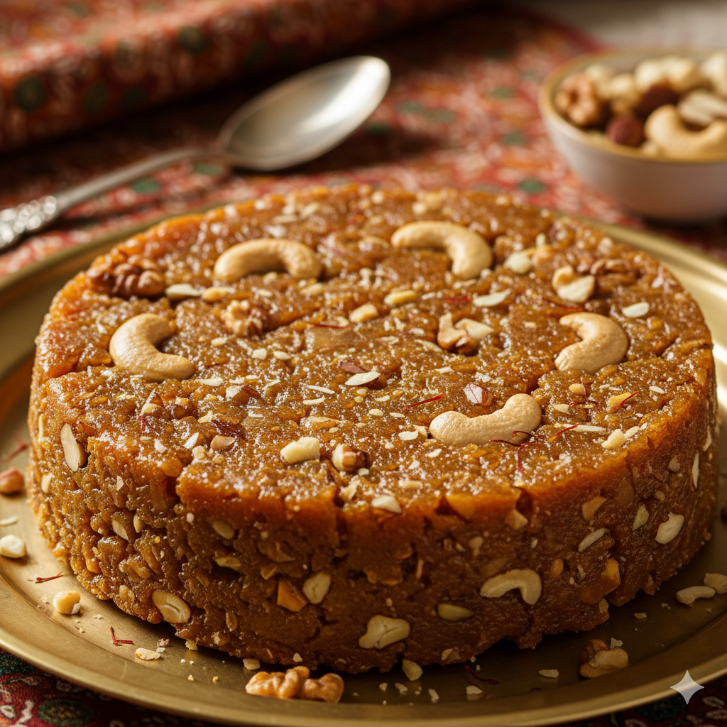 Kaju Akhrot Sohan halwa