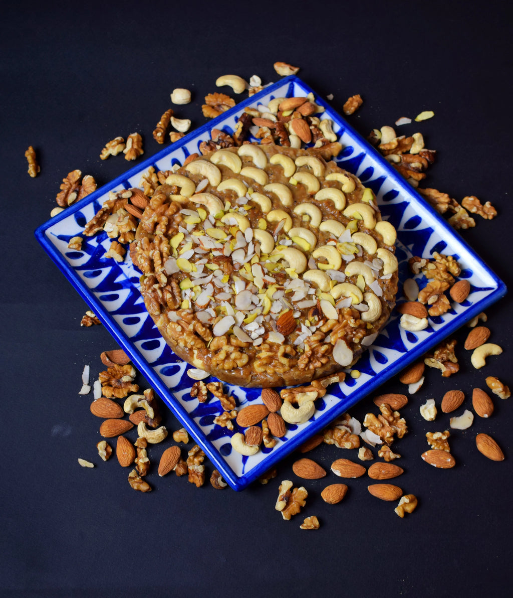 Kaju Akhrot Sohan halwa