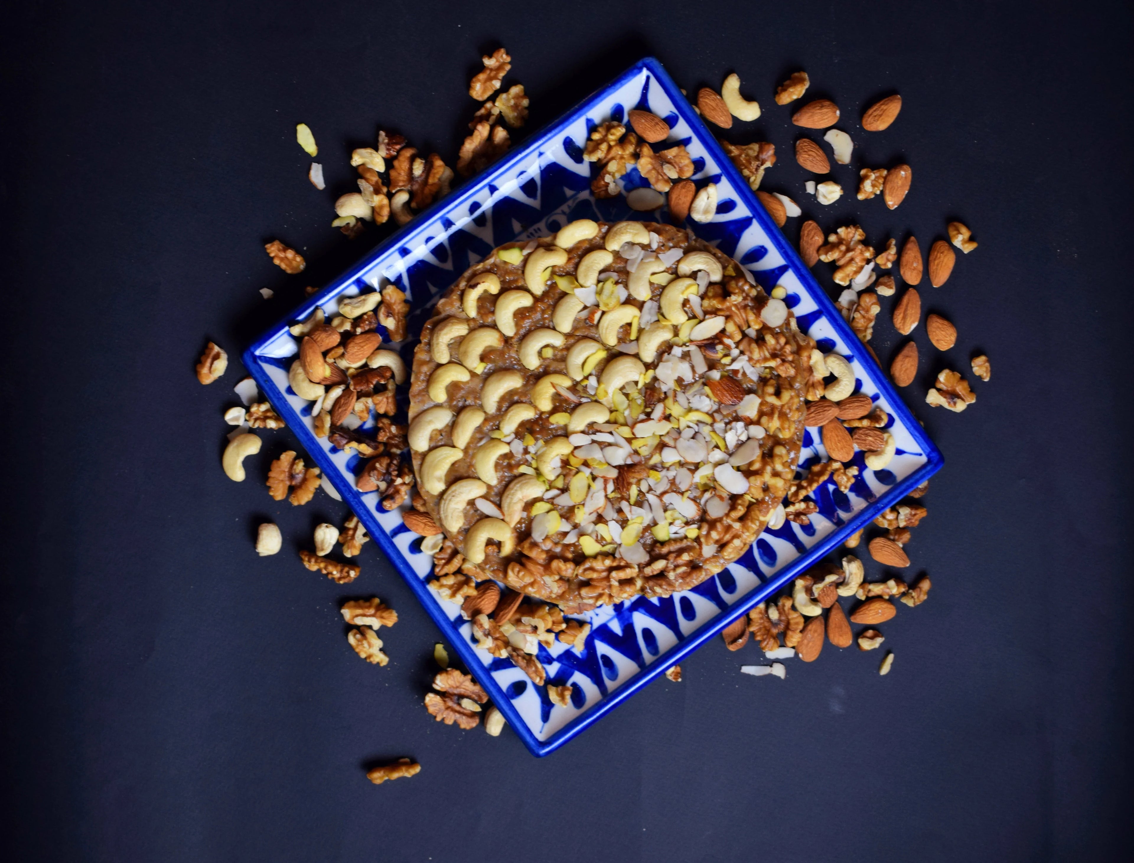 Kaju Akhrot Sohan halwa