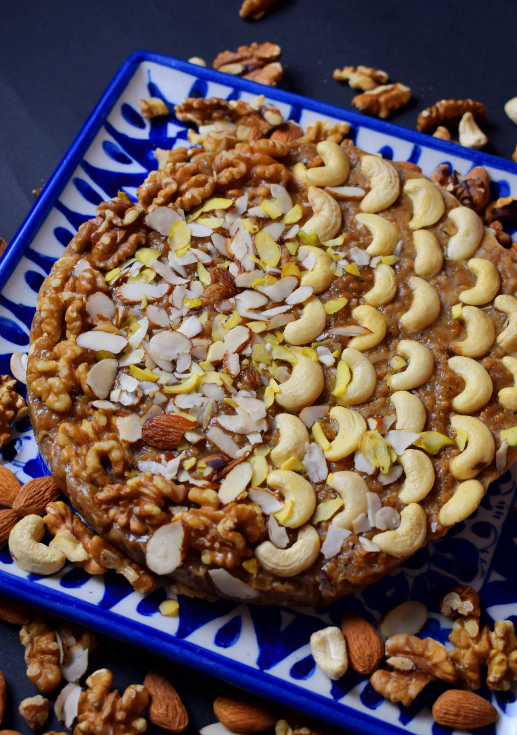 Kaju Akhrot Sohan halwa